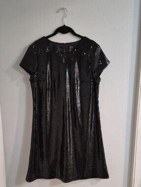 Nicole Black Sequin Mini Dress